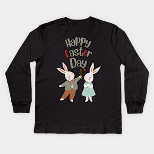 Happy Easter to Every Bunny | one cute chick Kids Long Sleeve T-Shirt